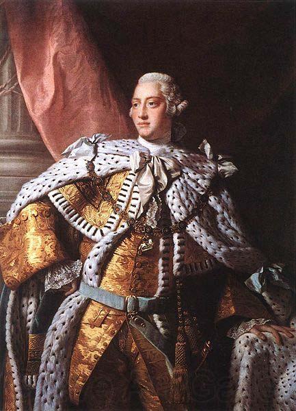 Allan Ramsay Portrait of George III, circa 1762. Spain oil painting art